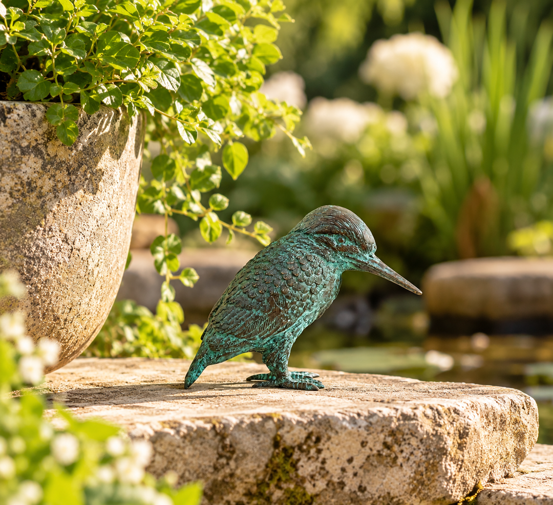 Bronze Sculpture of a Kingfisher