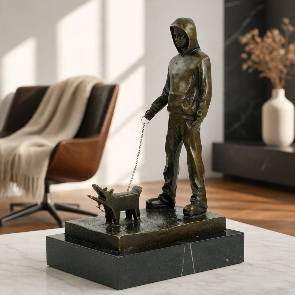 Bronze Sculpture of Choose Your Weapon after Banksy