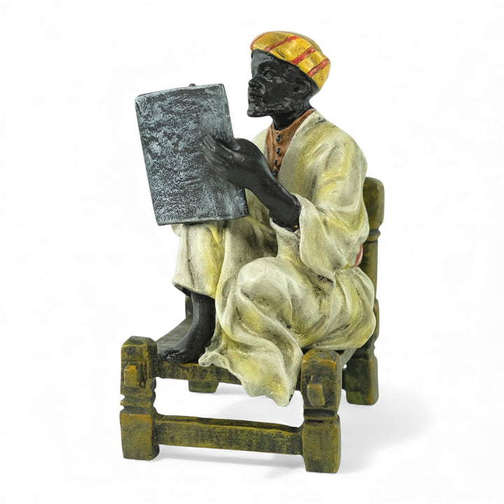 Vienna bronze sculpture of an oriental poet