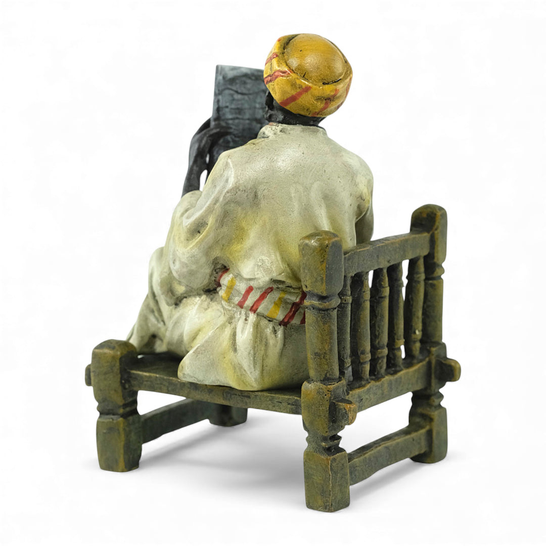 Vienna bronze sculpture of an oriental poet