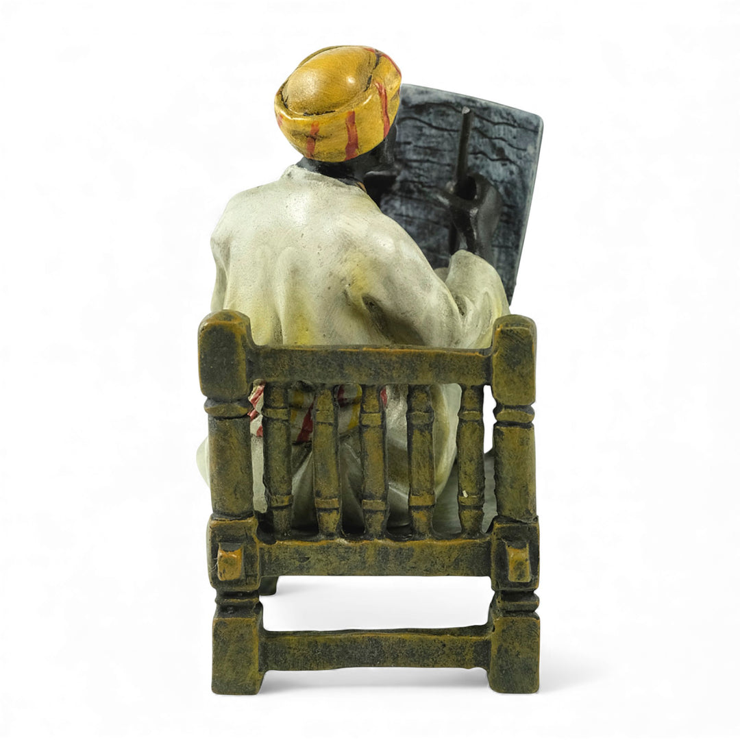 Vienna bronze sculpture of an oriental poet