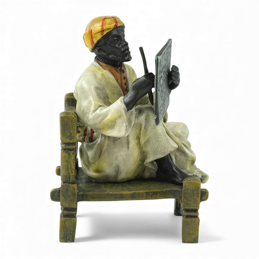 Vienna bronze sculpture of an oriental poet