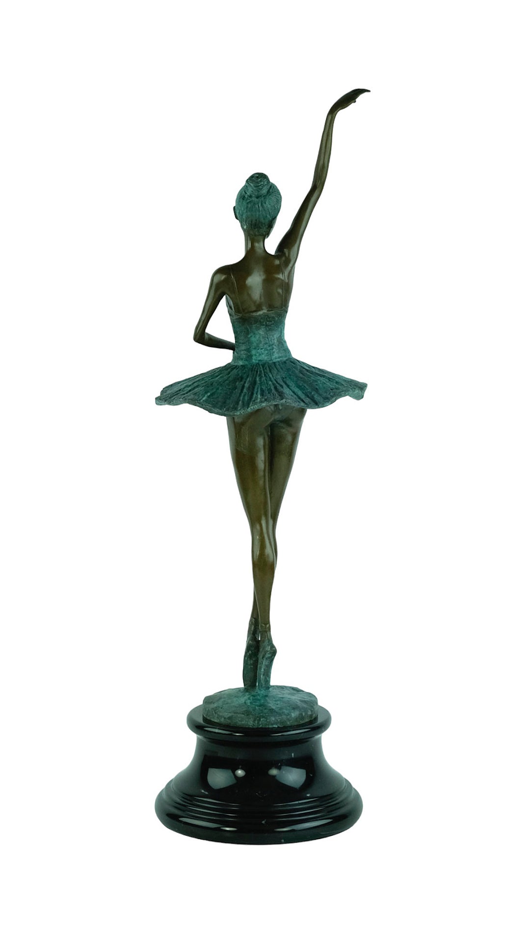 Bronze sculpture of a ballerina striking a graceful pose (large)