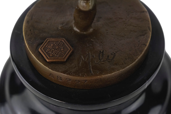 Graceful bronze sculpture of a dancing ballerina