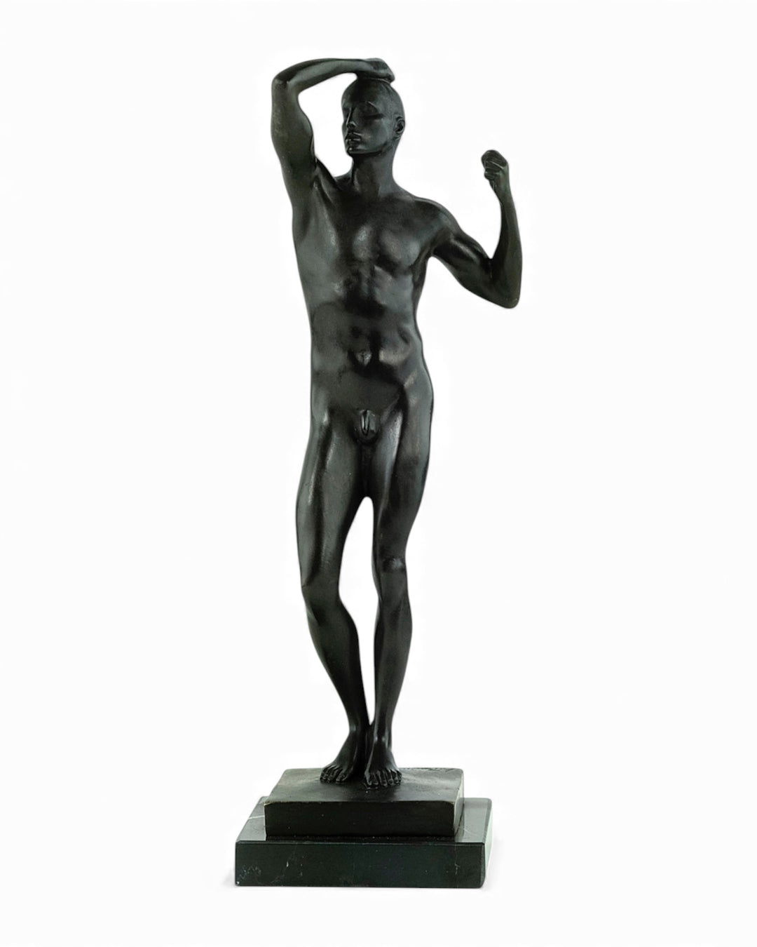 Bronzen beeld 'The Age of Bronze' naar Rodin
