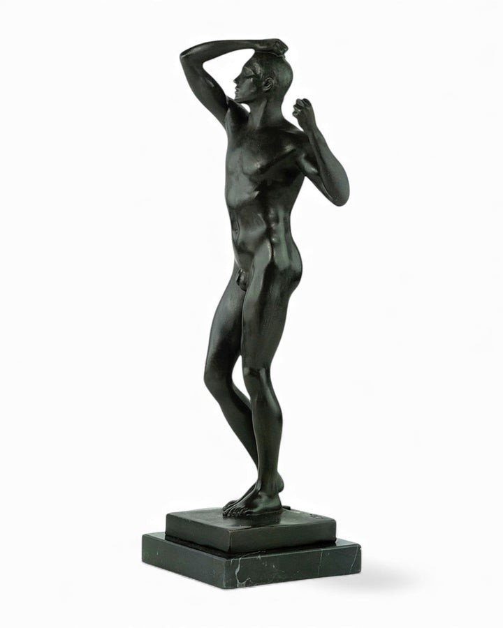 Bronzen beeld 'The Age of Bronze' naar Rodin