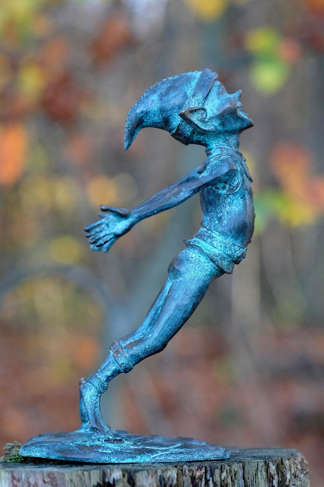 Scultura in bronzo di folletto - Gioia magica