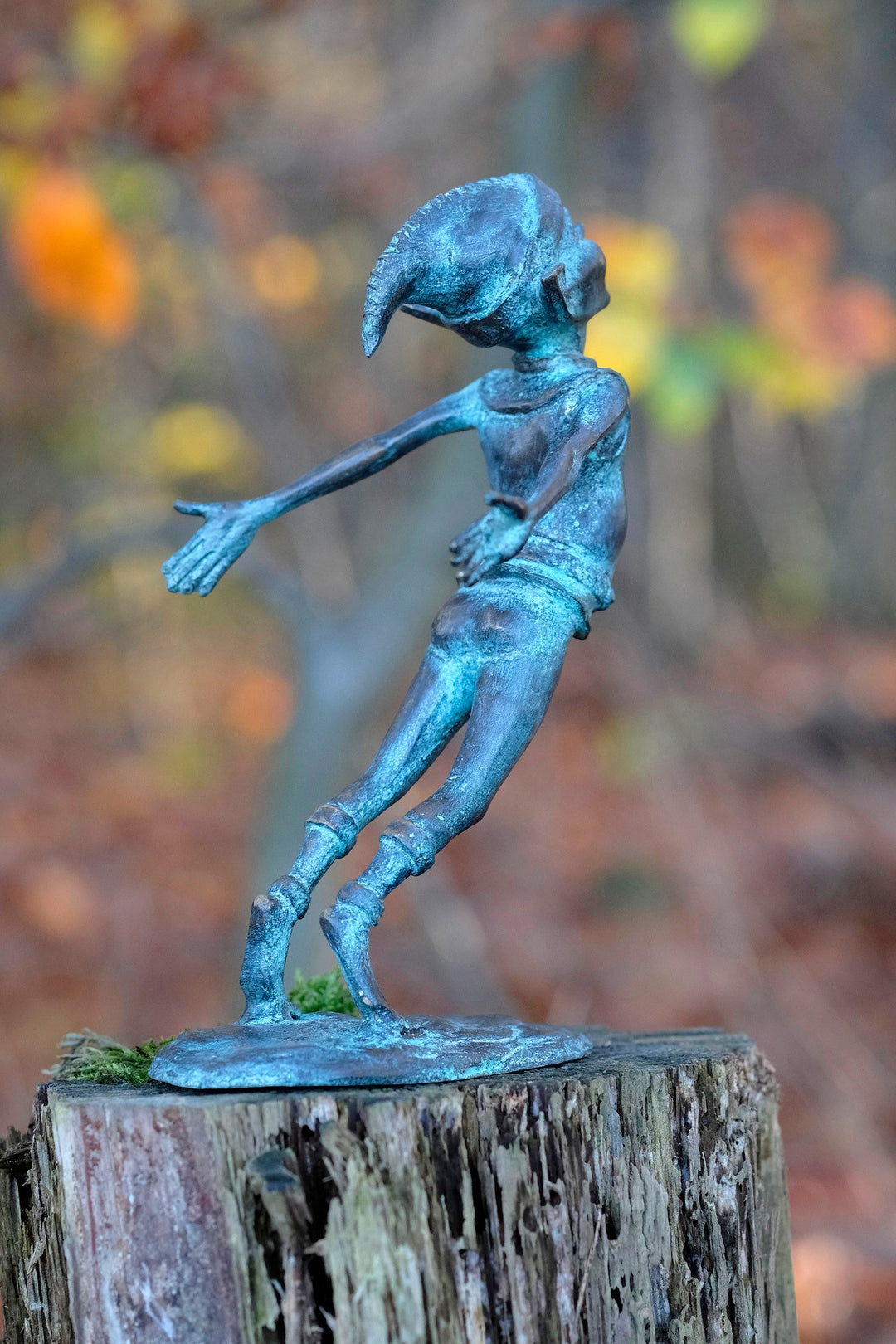 Scultura in bronzo di folletto - Gioia magica