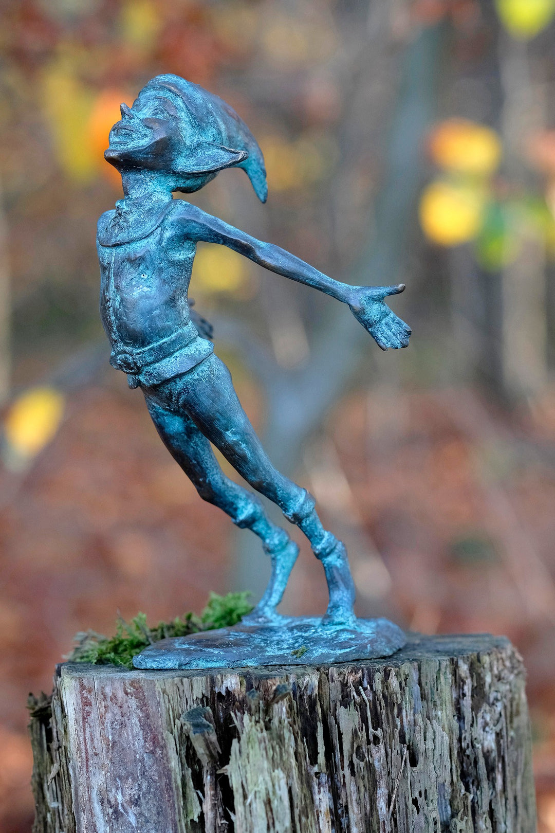 Scultura in bronzo di folletto - Gioia magica