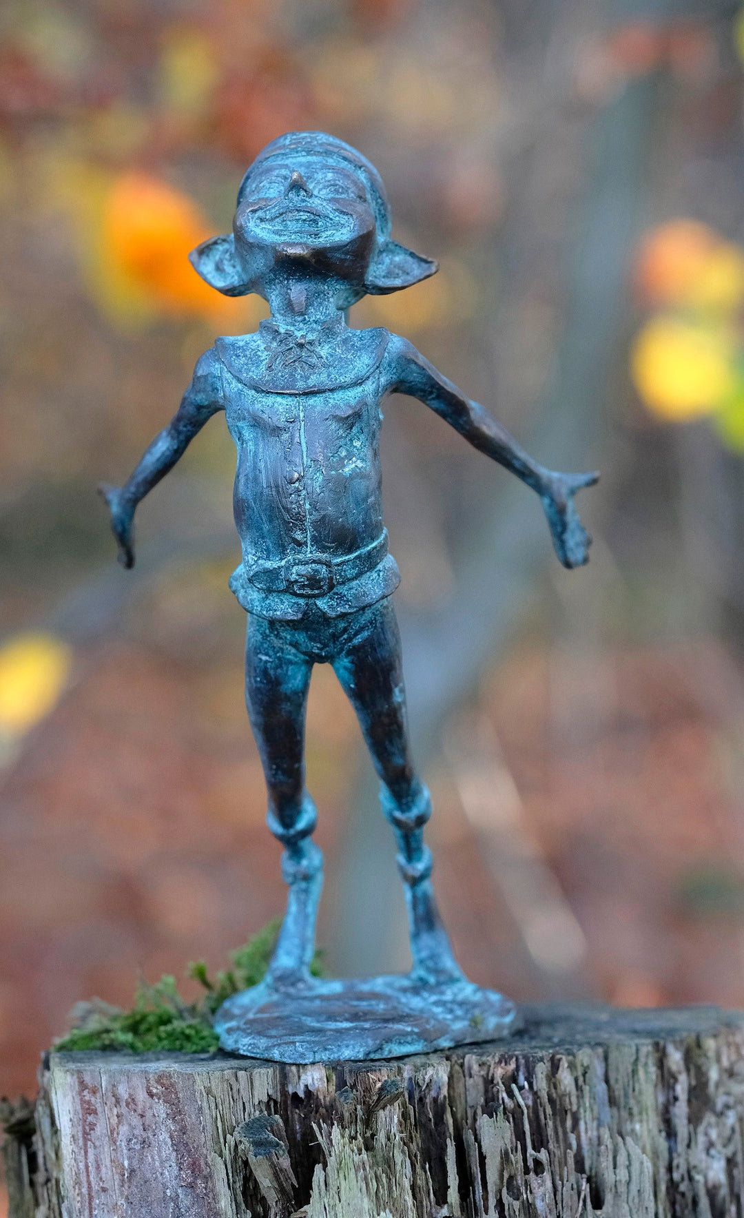 Scultura in bronzo di folletto - Gioia magica