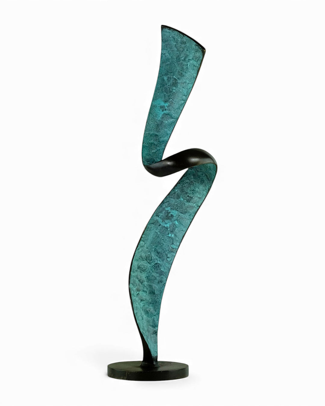 Scultura moderna in bronzo a spirale elicoidale (per interni ed esterni)