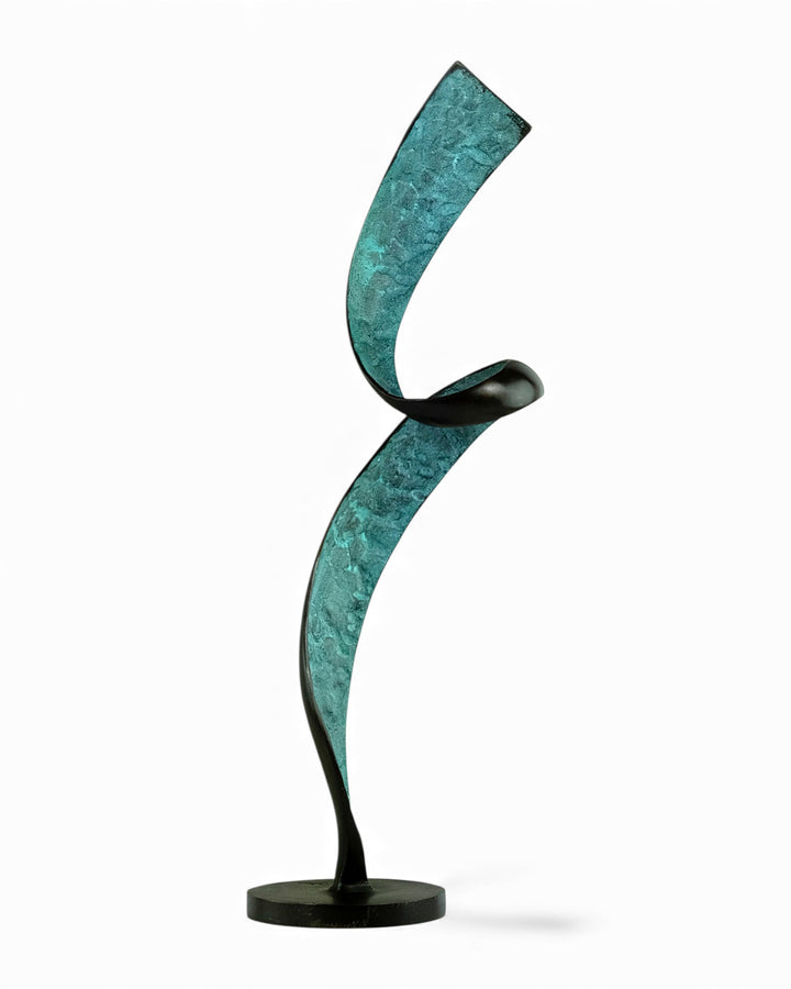Scultura moderna in bronzo a spirale elicoidale (per interni ed esterni)