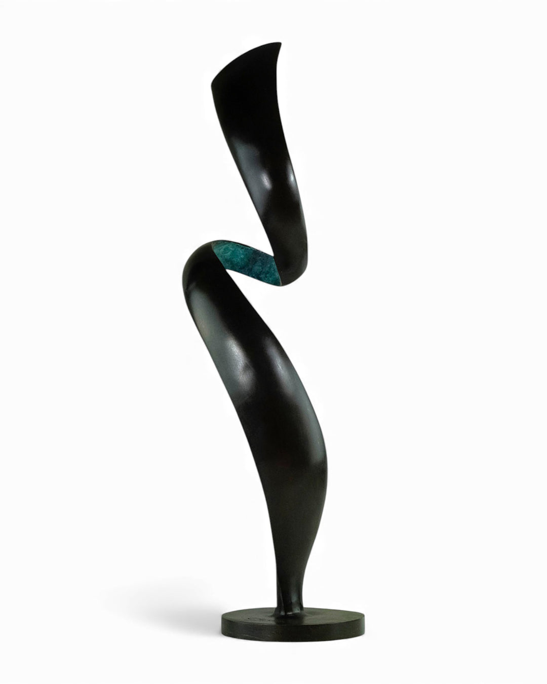 Scultura moderna in bronzo a spirale elicoidale (per interni ed esterni)