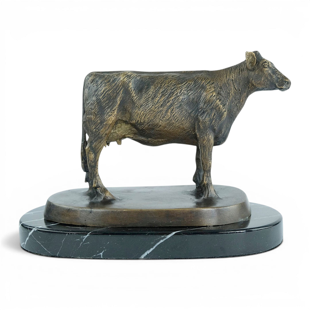 Bronze Sculpture of a Standing Cow