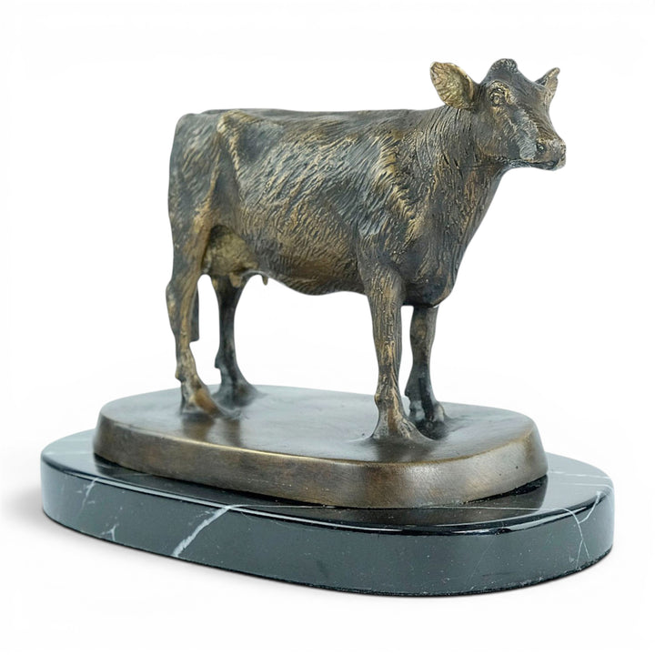 Bronze Sculpture of a Standing Cow