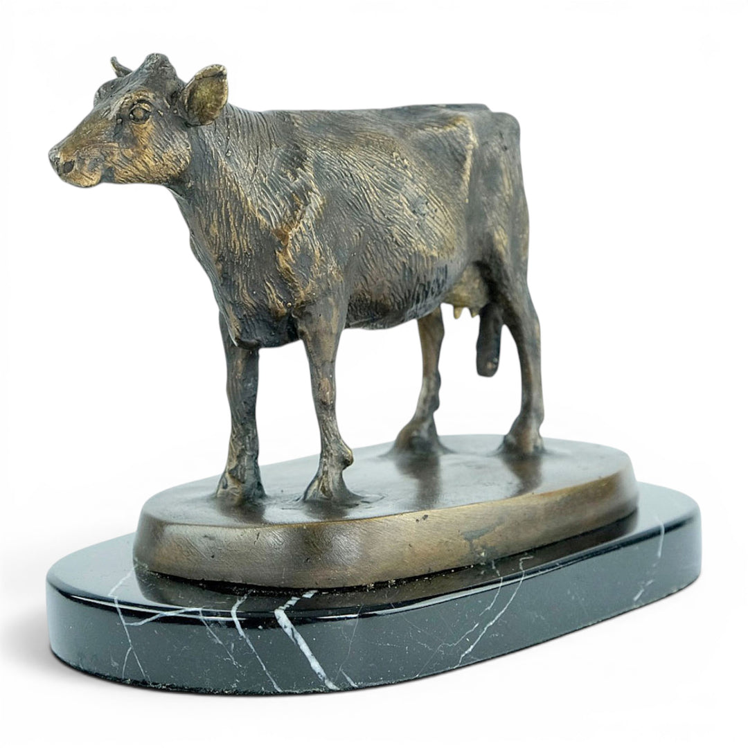Bronze Sculpture of a Standing Cow