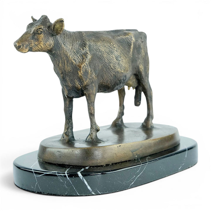 Bronze Sculpture of a Standing Cow