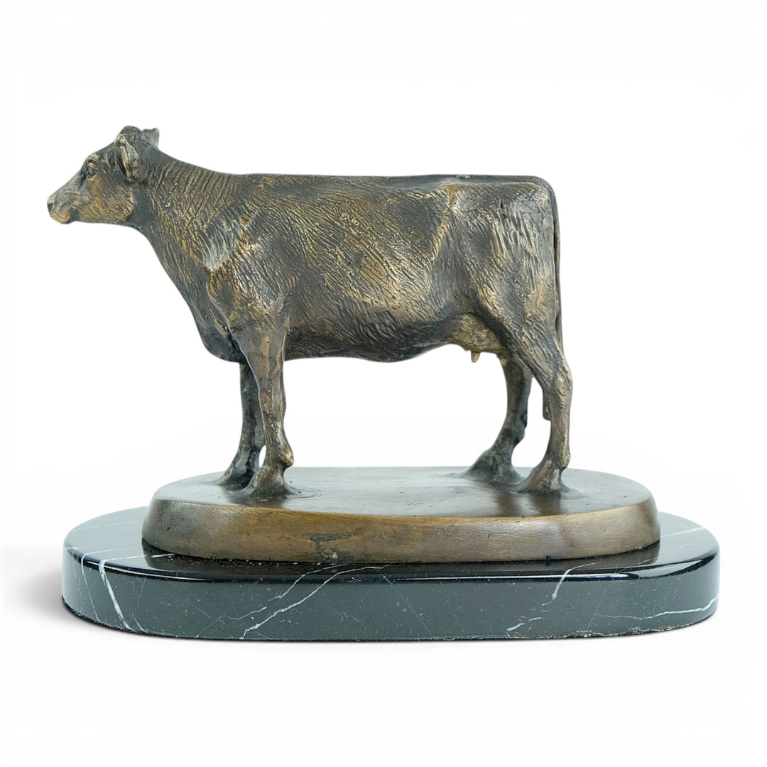 Bronze Sculpture of a Standing Cow