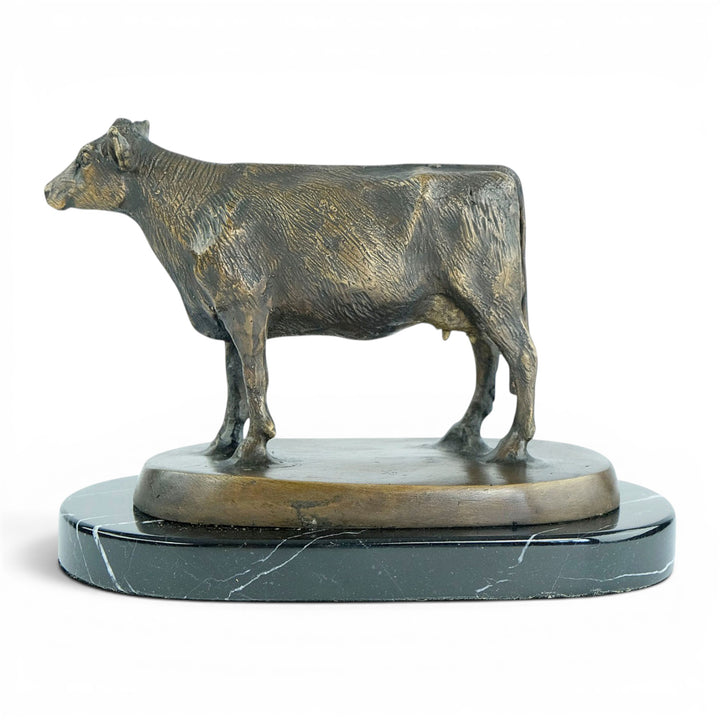 Bronze Sculpture of a Standing Cow