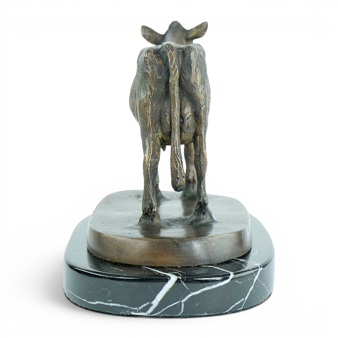 Bronze Sculpture of a Standing Cow