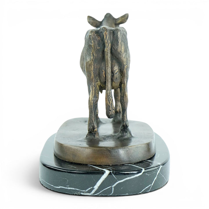 Bronze Sculpture of a Standing Cow