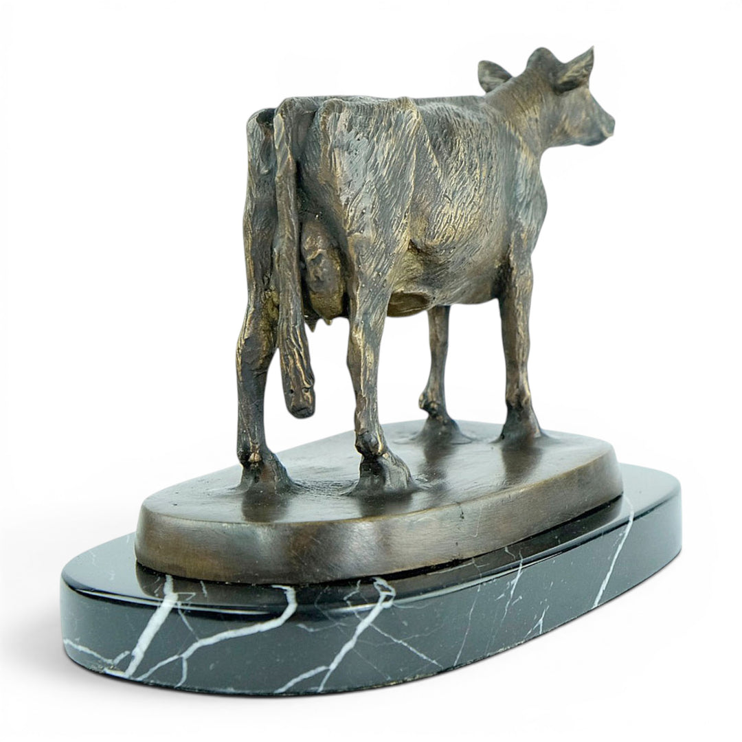 Bronze Sculpture of a Standing Cow