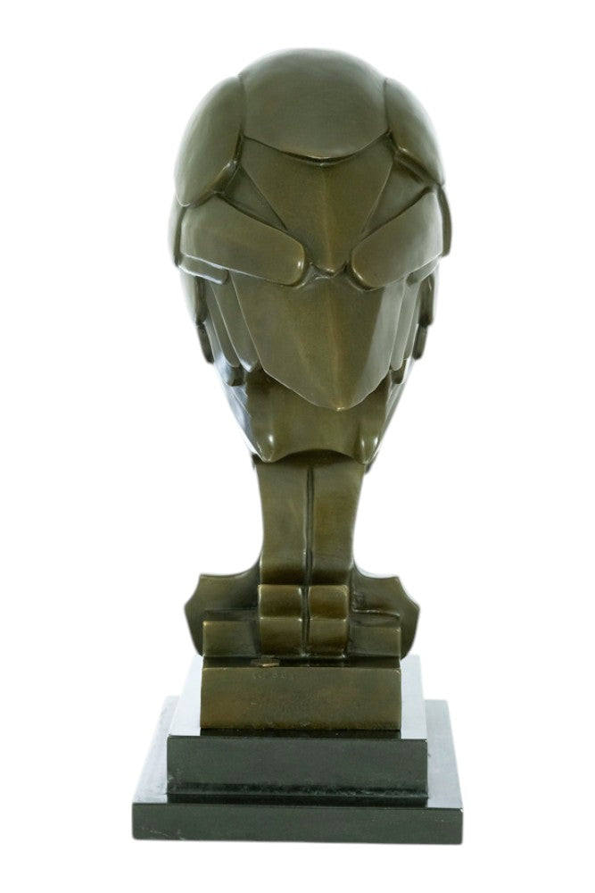 Large bronze sculpture of an eagle in Art Deco style