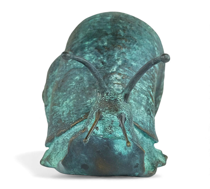 Gran escultura de caracol de bronce (para interior y exterior)