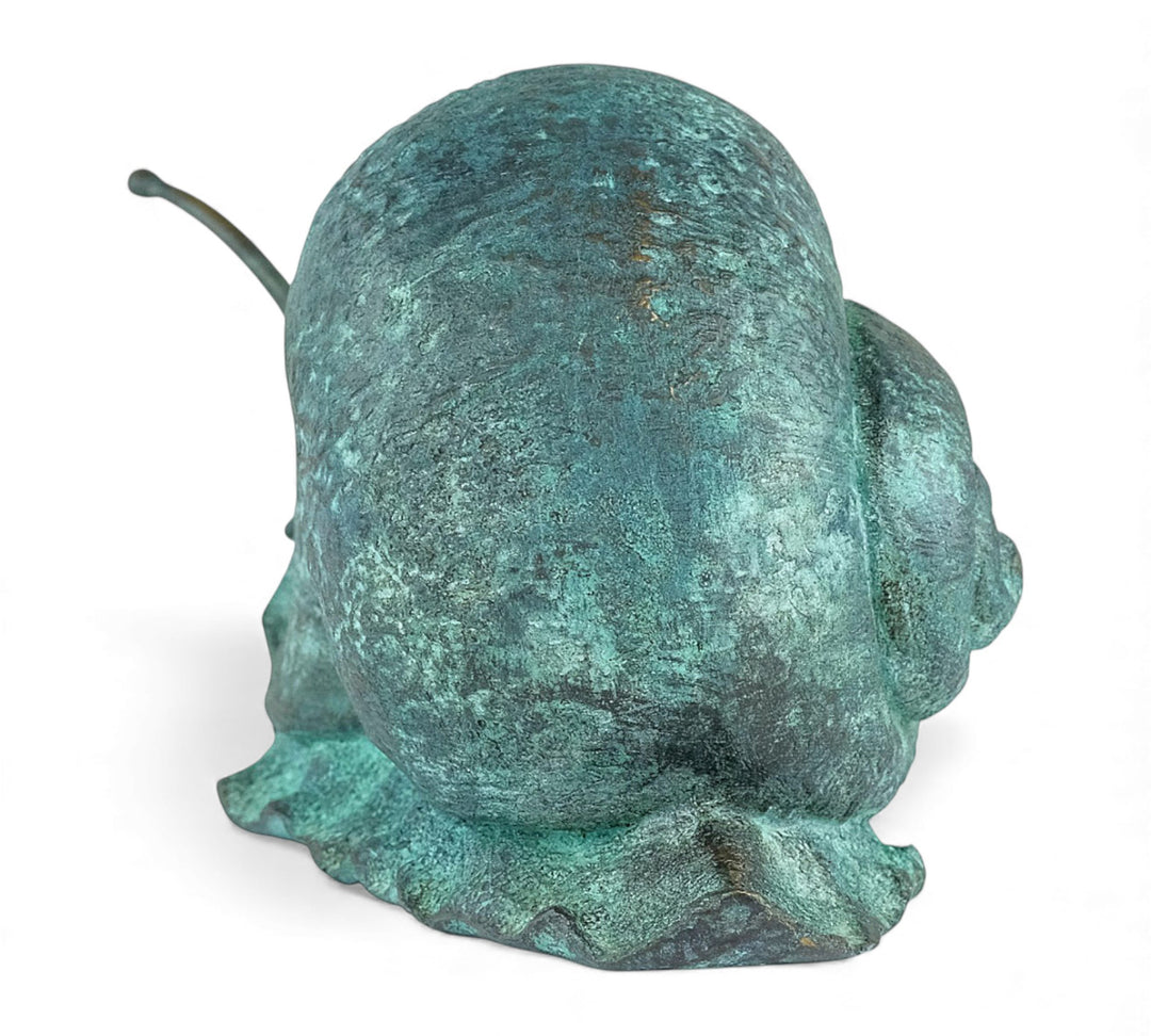 Gran escultura de caracol de bronce (para interior y exterior)