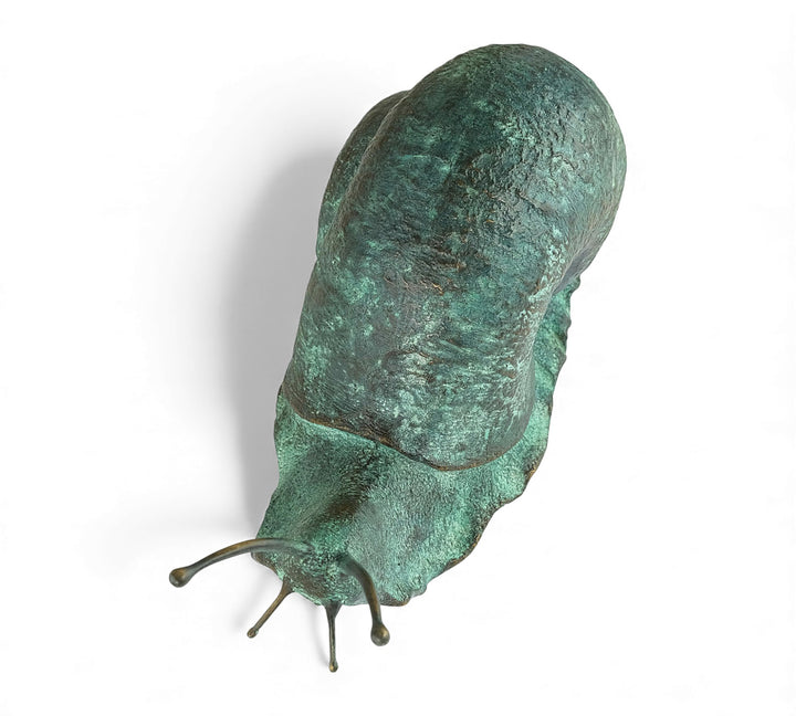 Gran escultura de caracol de bronce (para interior y exterior)