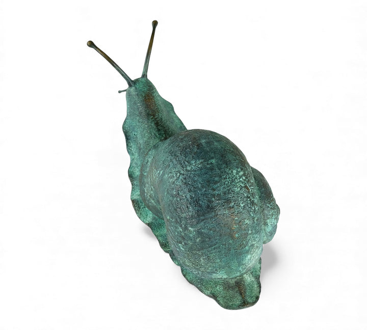 Gran escultura de caracol de bronce (para interior y exterior)