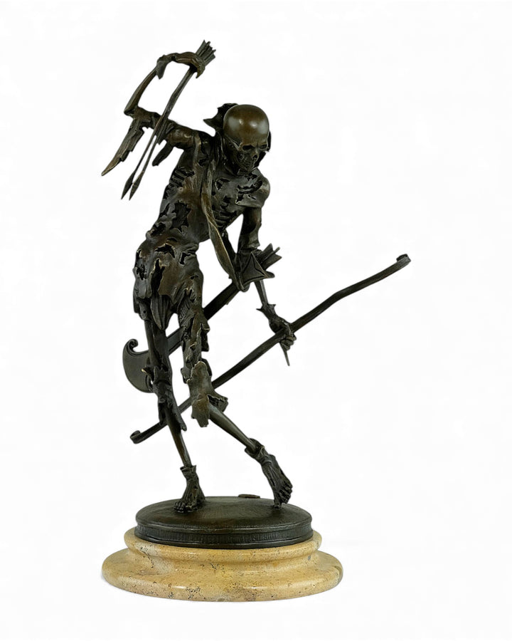 Escultura de bronce de Tödlein inspirada en Hans Leinberger (c. 1480-1531)