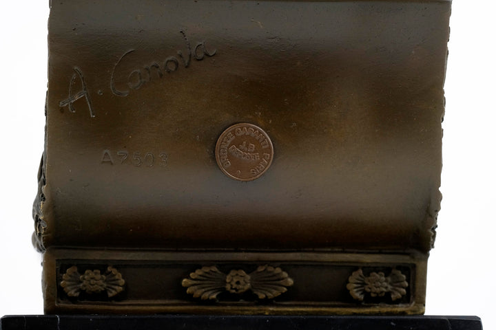 Bronzeskulptur von Pauline Bonaparte auf einer Chaiselongue