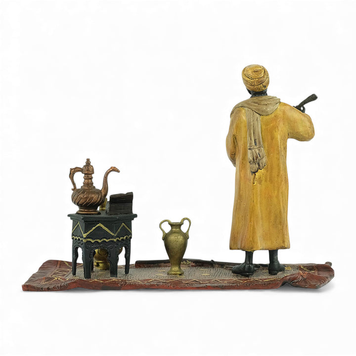 Escultura de bronce de Viena de un mercader árabe