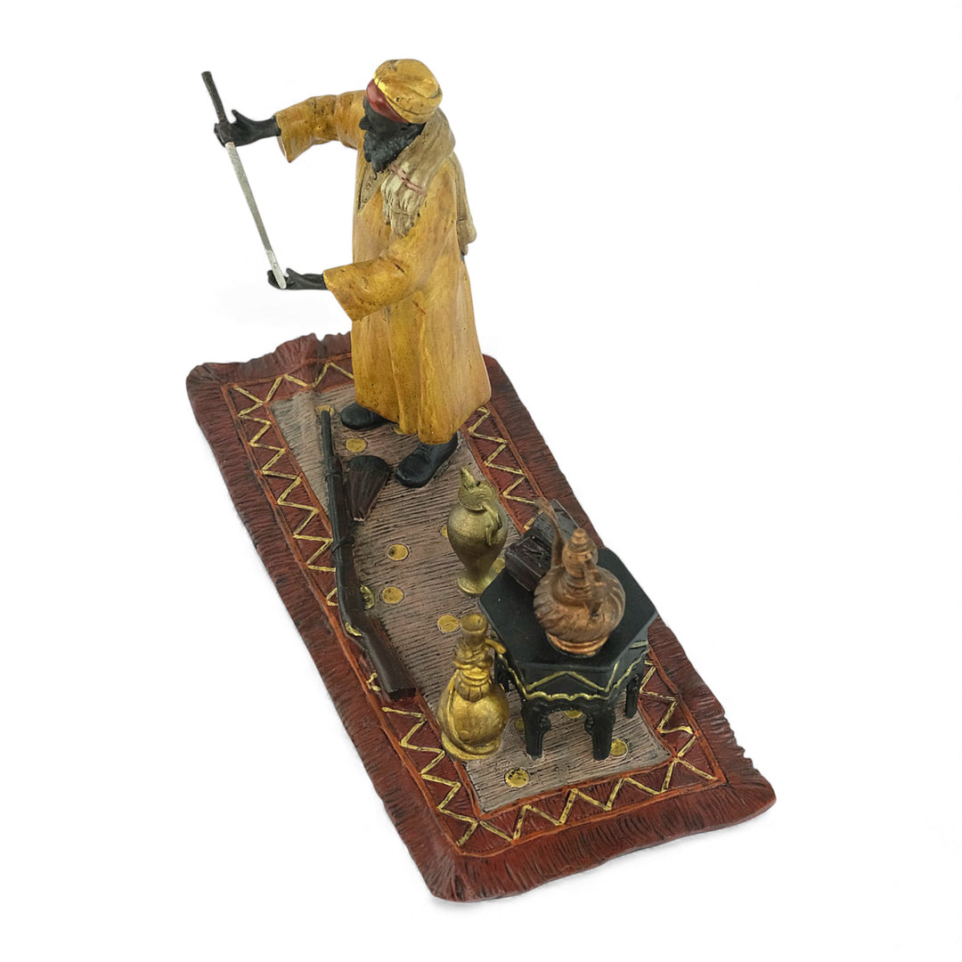 Escultura de bronce de Viena de un mercader árabe