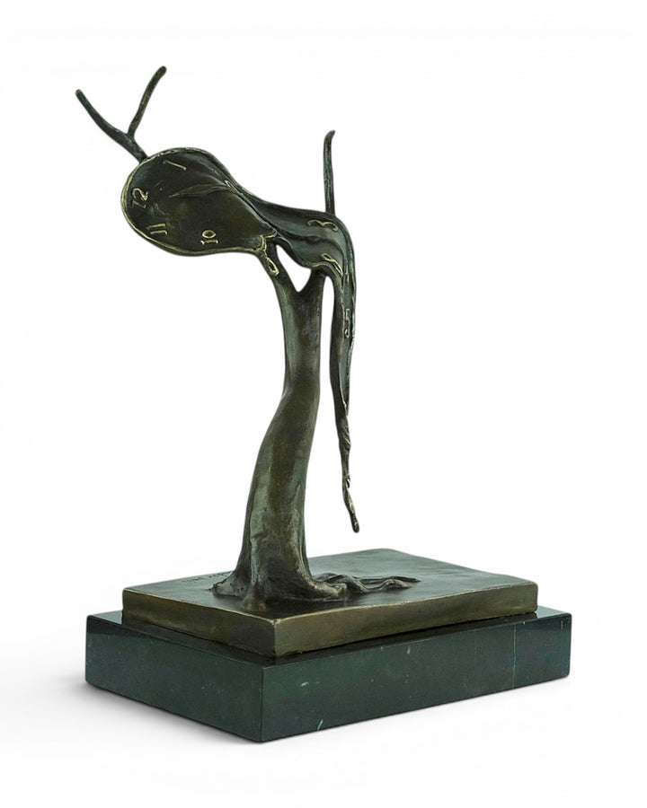 Bronze Sculpture of The Melting Clock after Salvador Dali