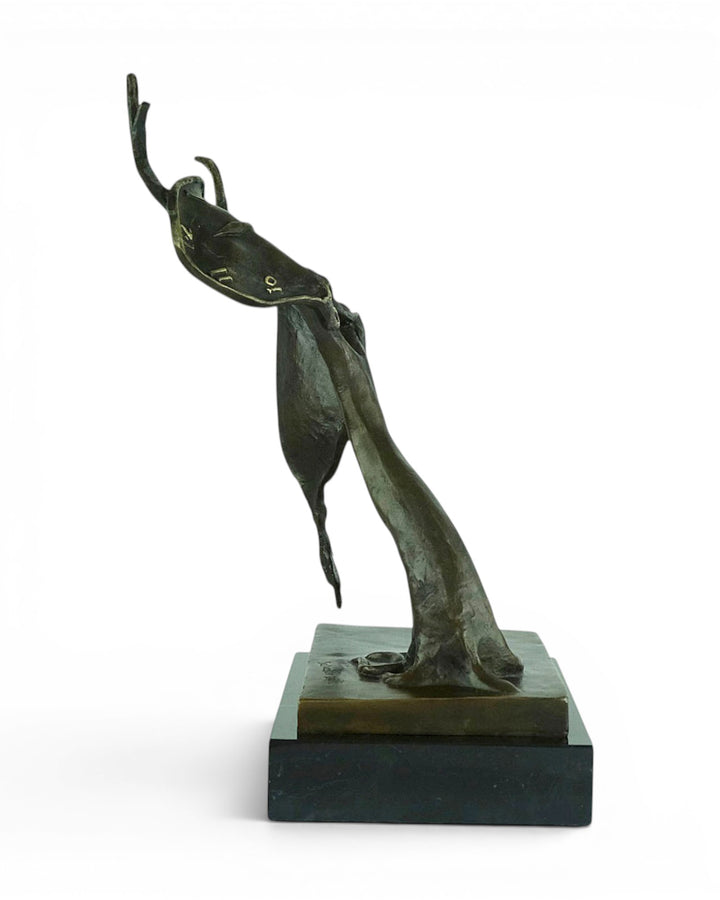 Bronze Sculpture of The Melting Clock after Salvador Dali