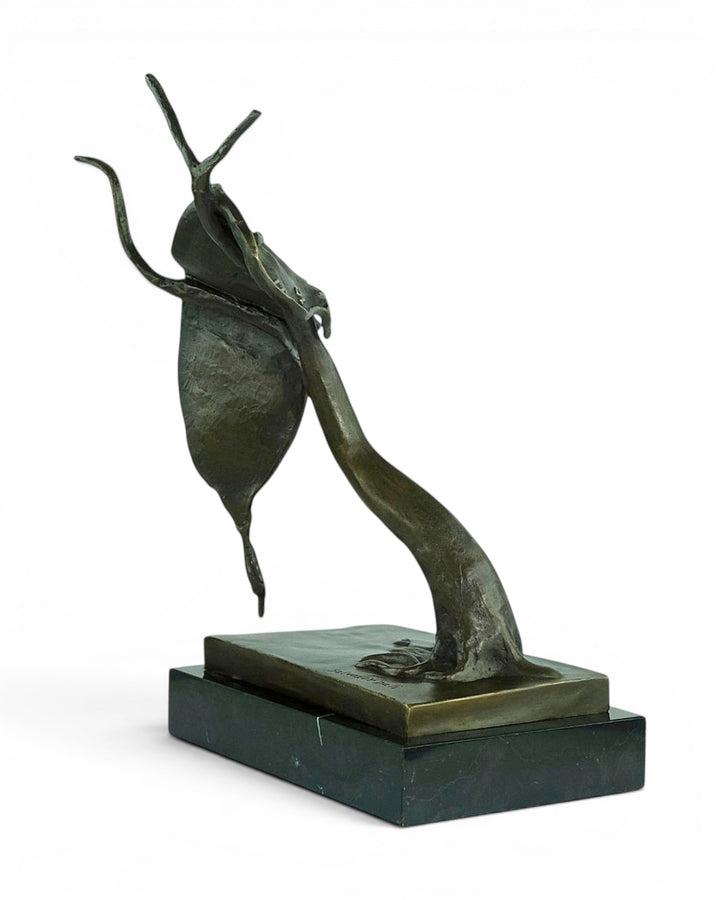 Bronze Sculpture of The Melting Clock after Salvador Dali