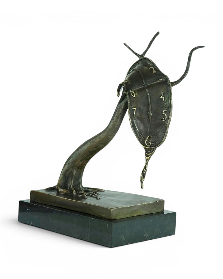 Bronze Sculpture of The Melting Clock after Salvador Dali