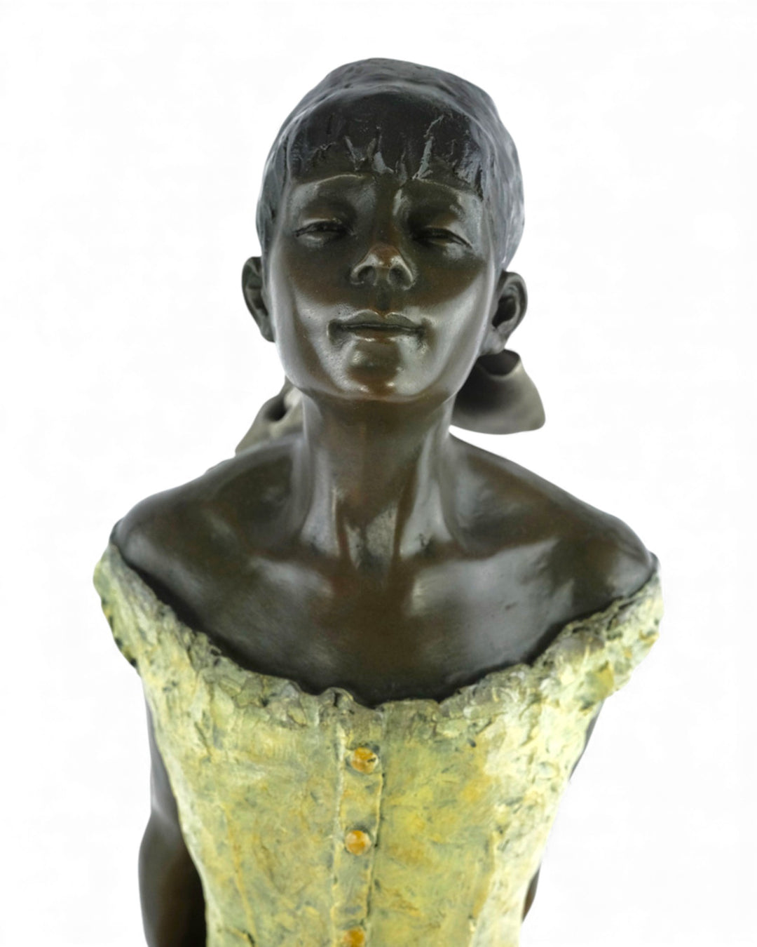 Groot bronzen beeld van De kleine danseres op veertienjarige leeftijd naar Edgar Degas