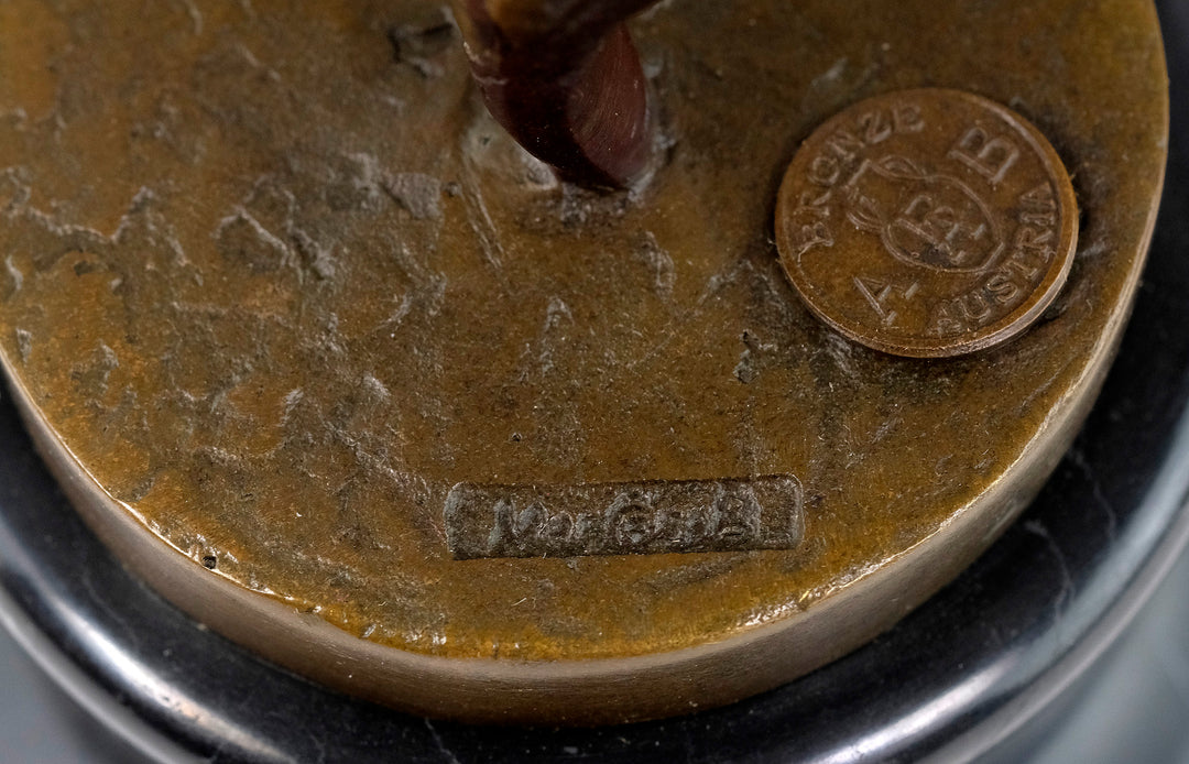 Elegant bronze sculpture of a graceful ballerina