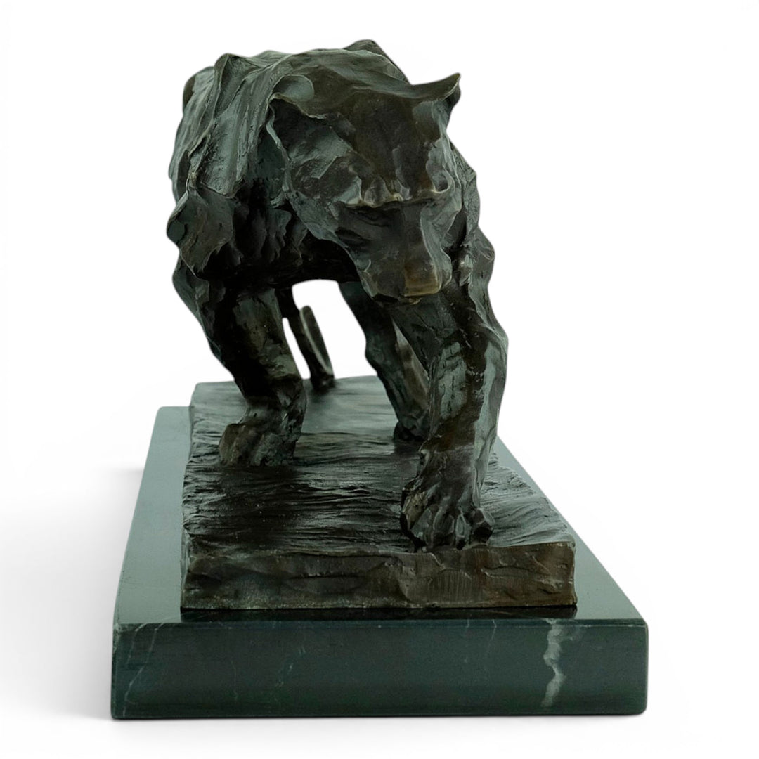 Bronze Panther Sculpture after Antoine-Louis Barye