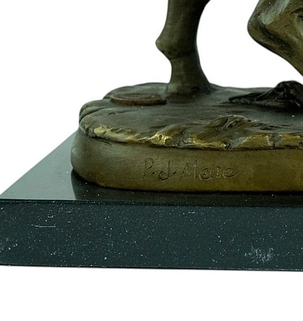 Sculpture en bronze représentant un sanglier d’après Pierre-Jules Mène