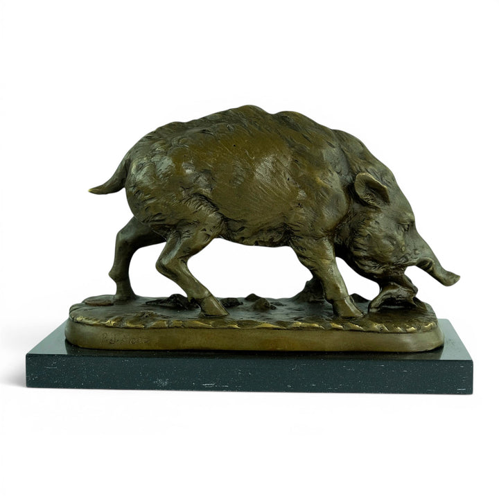 Sculpture en bronze représentant un sanglier d’après Pierre-Jules Mène