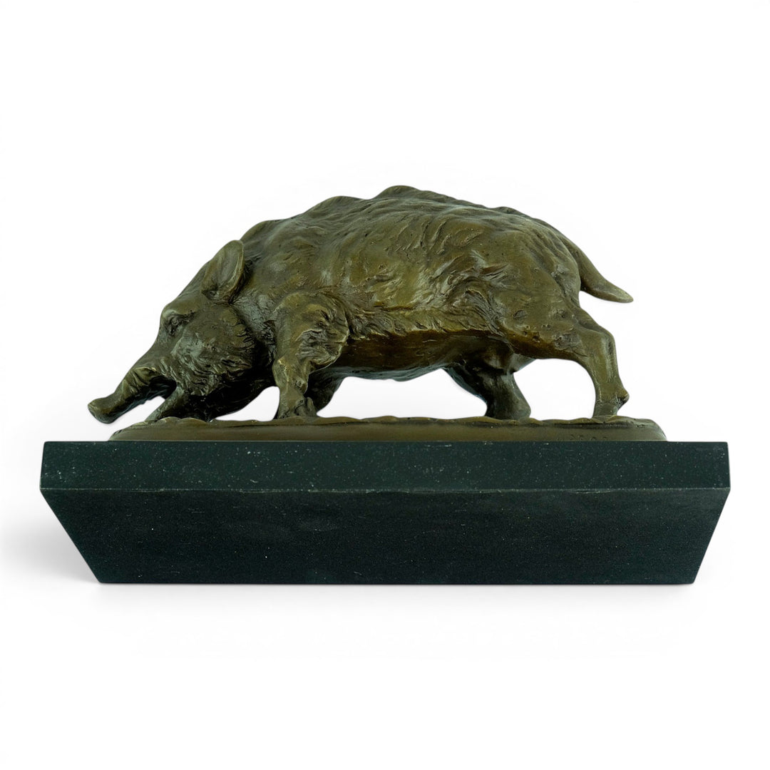 Sculpture en bronze représentant un sanglier d’après Pierre-Jules Mène