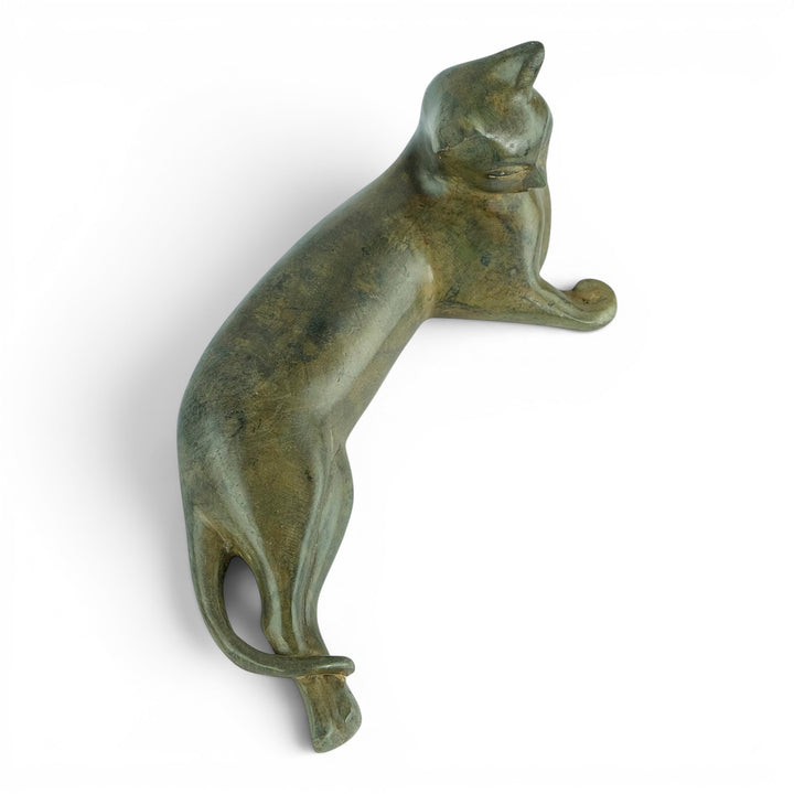 Bronze cat sculpture by Pierre Chenet