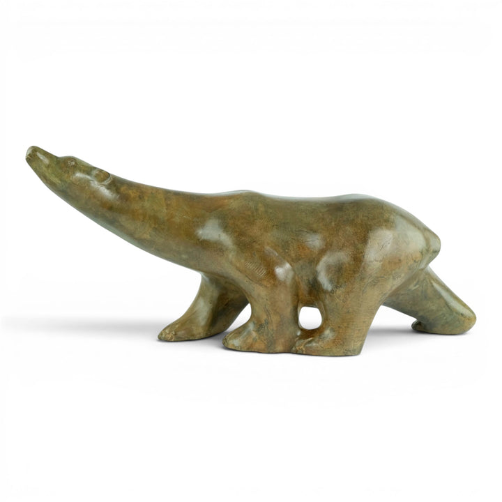 Bronze sculpture of a polar bear sculpture by the Pierre Chenet foundry