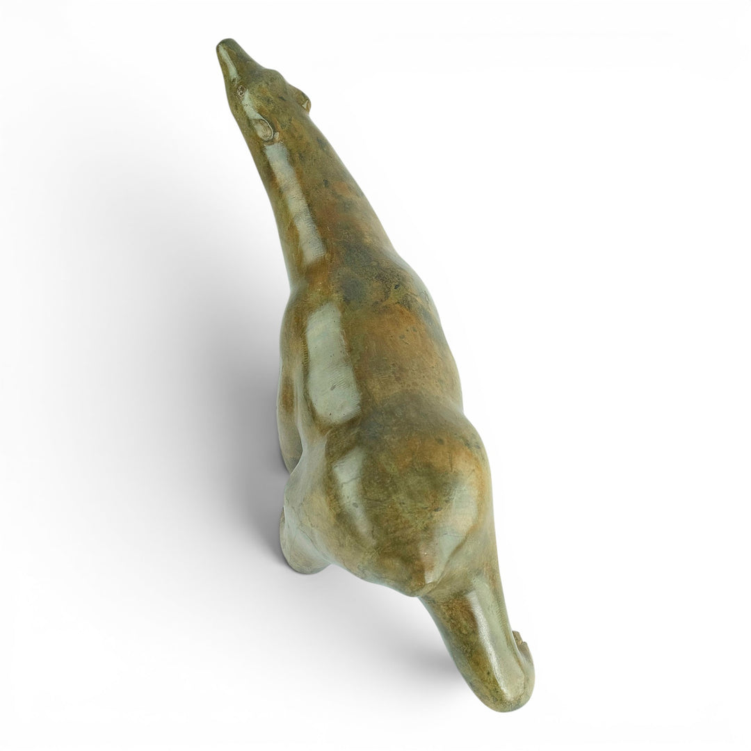 Bronze sculpture of a polar bear sculpture by the Pierre Chenet foundry