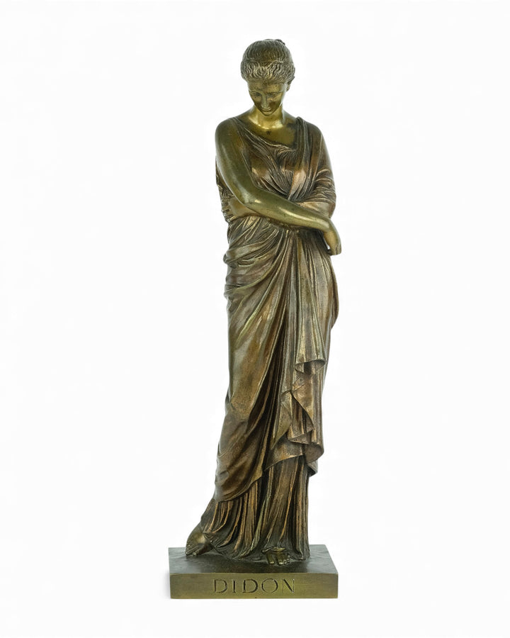 Escultura antigua de bronce «Didon» de Auguste Marie Barreau
