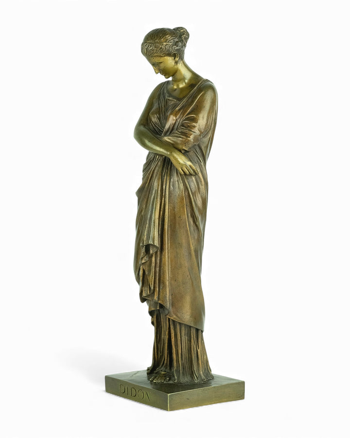Escultura antigua de bronce «Didon» de Auguste Marie Barreau